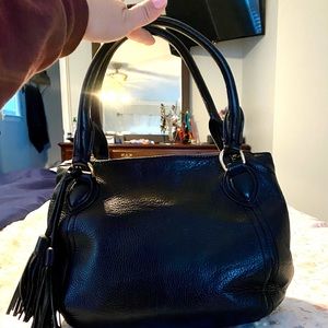 Jcrew Italian calf pebbled leather bag